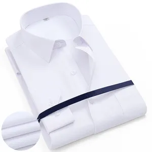 Herren Business Office-Shirt, Langarm, feste Farbe, einfache Mode, Rosa, Gelb, Blau, Super groß, Größe 8xl-9xl-10xl-11xl, Dating 6 Hauptverkäufe übergroße Pink -Shirt - №6