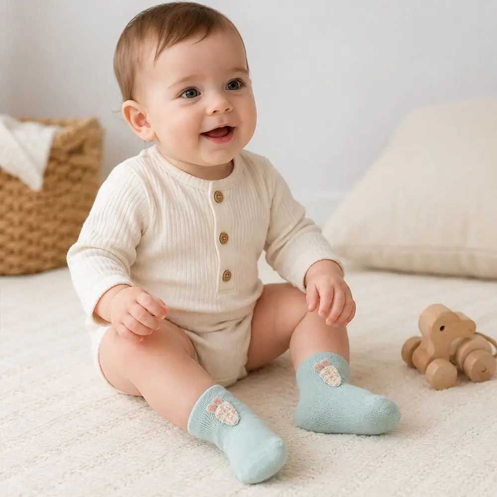 New Cotton Warm Socks Soft Warm Infant Socks Thickened Toddler Socks Winter Warmth