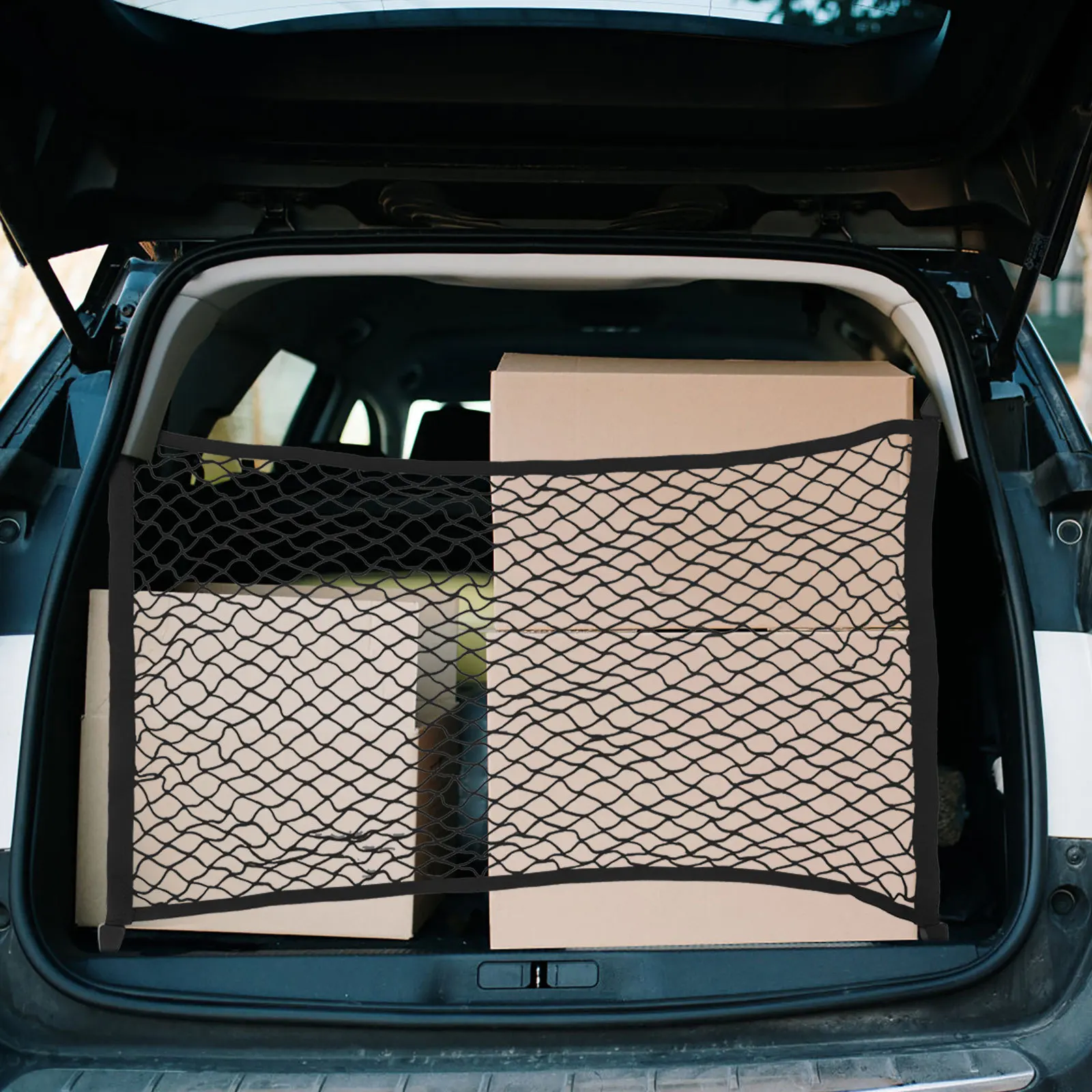 

Cars Rear Cargo Trunk Storage Organizer Net Hook Fixed Mounting Kit Hatchback Truck Bed Cargo Net Small Trunk Organizer for Cars