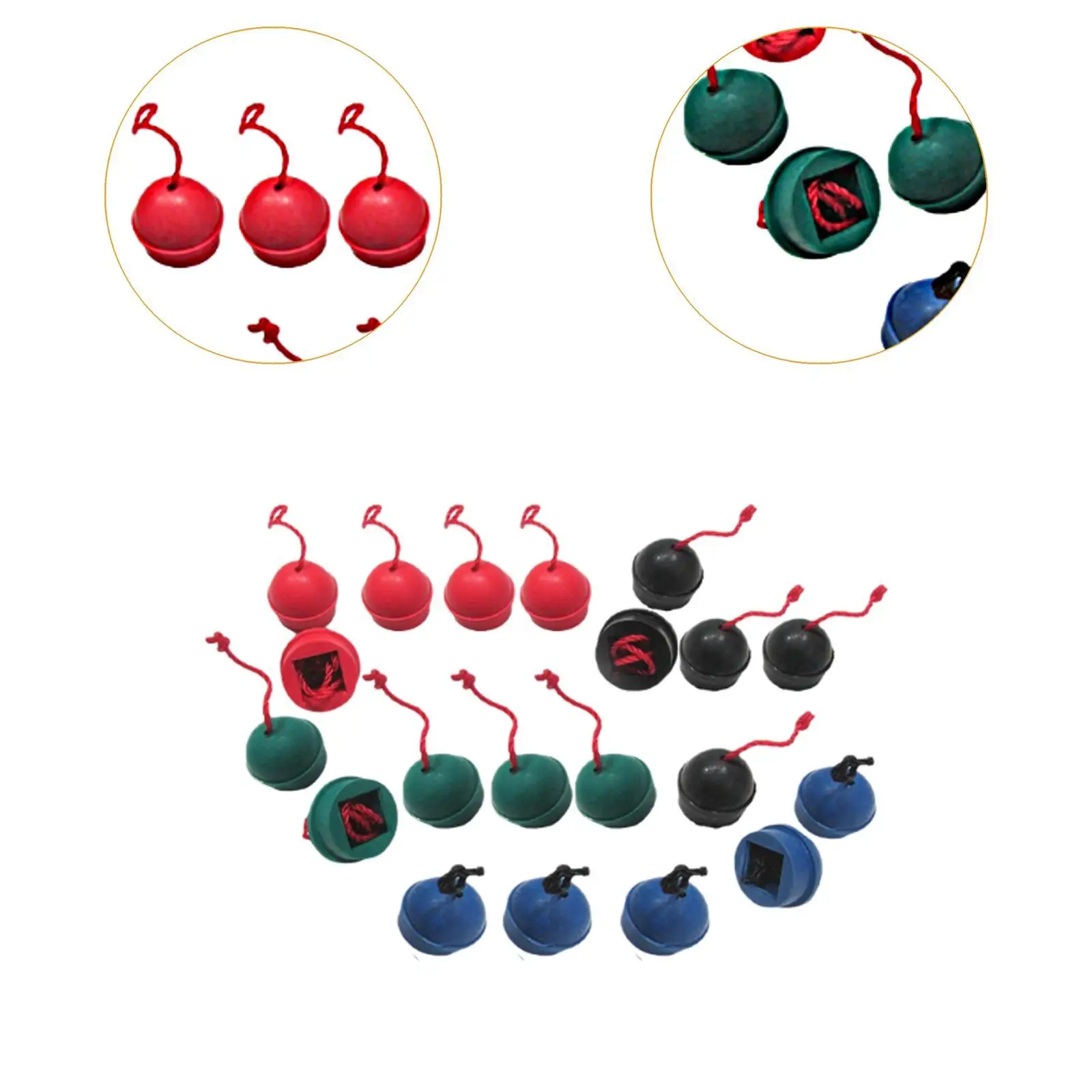 Mix Color Rubber Pool Cue Chalk Holders Anti Moisture Billiard Supplies for Cue Protection in Billiards Hall
