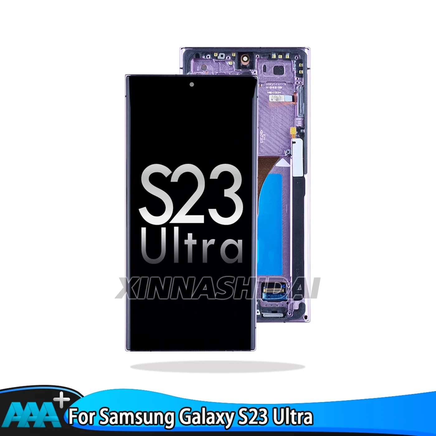6,8" Super OLED für Samsung Galaxy S23 Ultra LCD-Display Touchscreen mit Rahmen Ersatz S918B