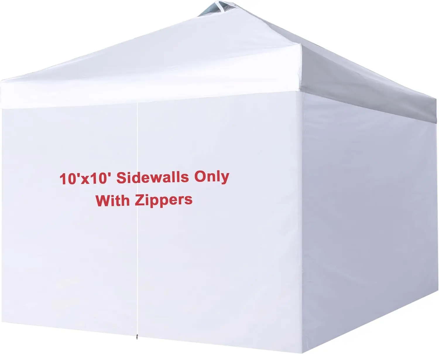 

Canopy SideWalls for 10x10 Pop up Canopy Tent Frame, Full Enclose SunWall with Zippers, White