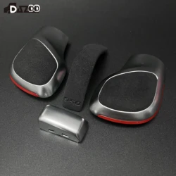 Suede Leather DSG Gear Shift Knob Gear Side Cover DSG Emblem For VW Golf 6 7 R GTI Passat B7 B8 CC R20 Jetta MK6 GLI Car Parts