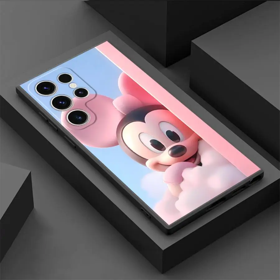 디즈니 미키 미니 마우스 휴대폰 케이스, 삼성 갤럭시 S22 플러스 S21 5G S21 FE S24 S25 울트라 S20 S23 울트라 S22 울트라 커버