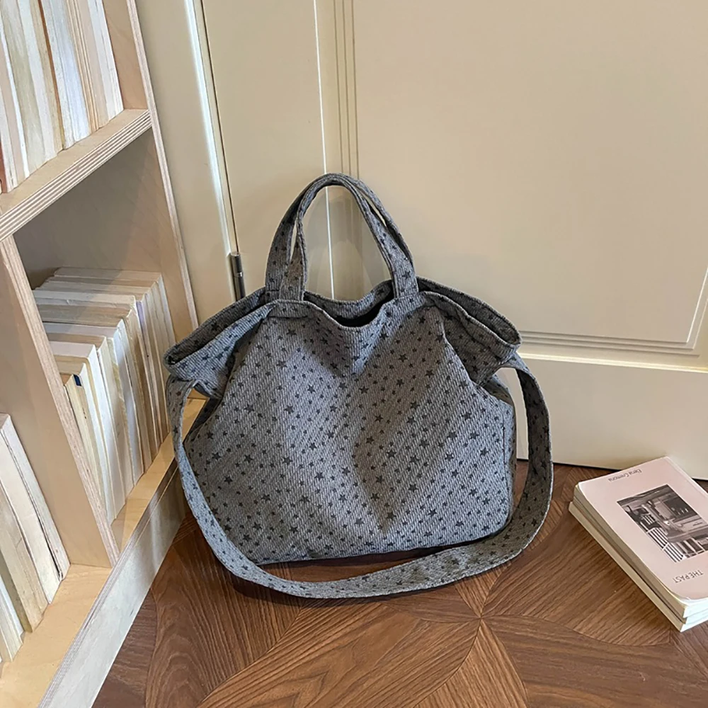 Autumn Winter Large Capacity Tote Bag Women's Korean Style Soft Zipper Messenger Bags Daily Shopping Commute Shoulder Bags