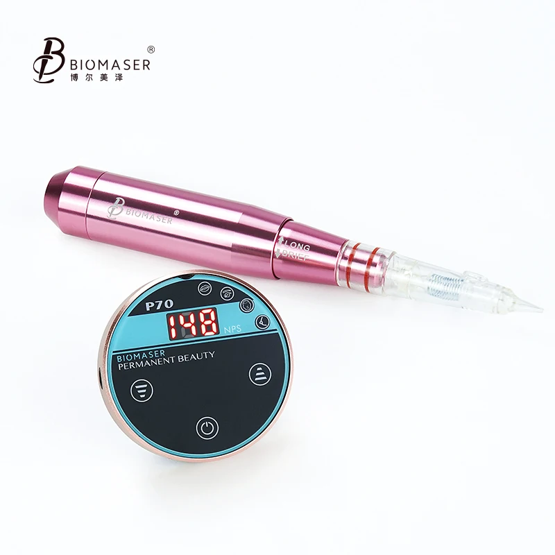 China Manufacturer Biomaser P70 permanent makeup Machine High Quality Eyebrow Tattoo Gun Digital Permanent Makeup Machine