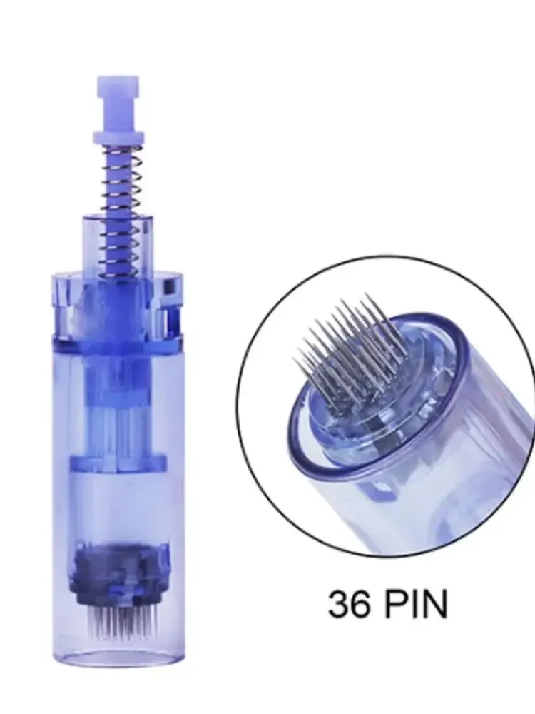 Aiguilles Dermapen 36 broches, 100 pièces, pour le rajeunissement de la peau et la réduction des vergetures, stylo de beauté, soins de la peau, Microneedling
