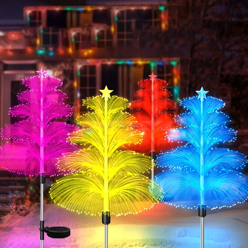 

1 шт./2 шт. солнечная лампа в виде медузы, уличный светодиодный водонепроницаемый садовый светильник IP65, декоративный дизайн в виде медузы для патио/двора, праздничный подарок