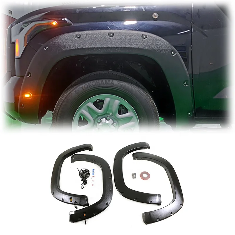

Spedking Hot Sales Pocket Bolt-Riveted Style ABS Fender Flares For TOYOTA TUNDRA 2022+ Fender Flares