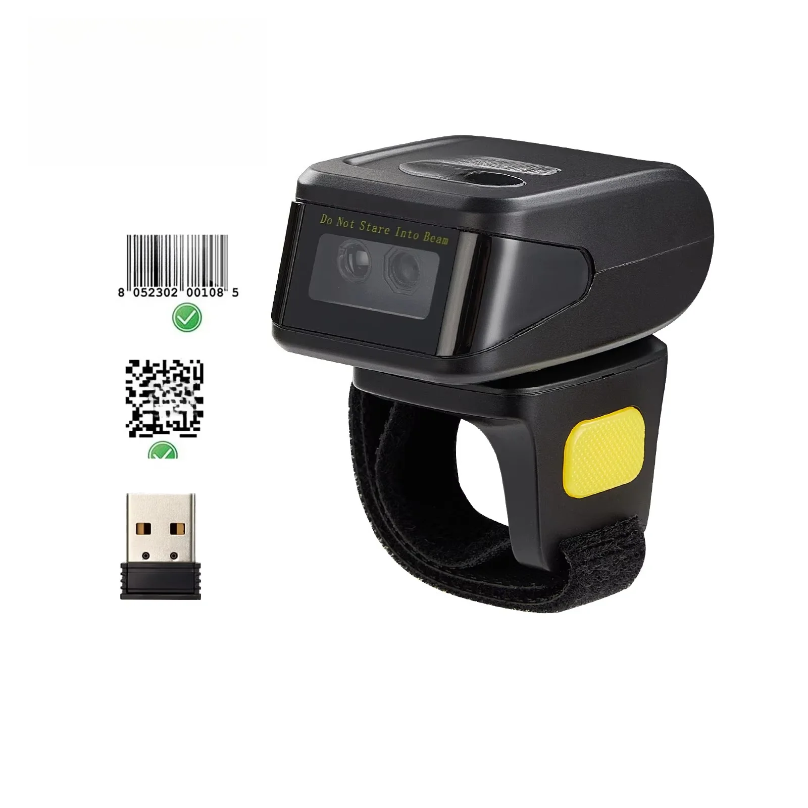 Eyoyo Wired Wireless Dual Connection Date Collector Smart Price Checker Ring Barcode Scanner for Windows, Ma OS, Android 4.0+