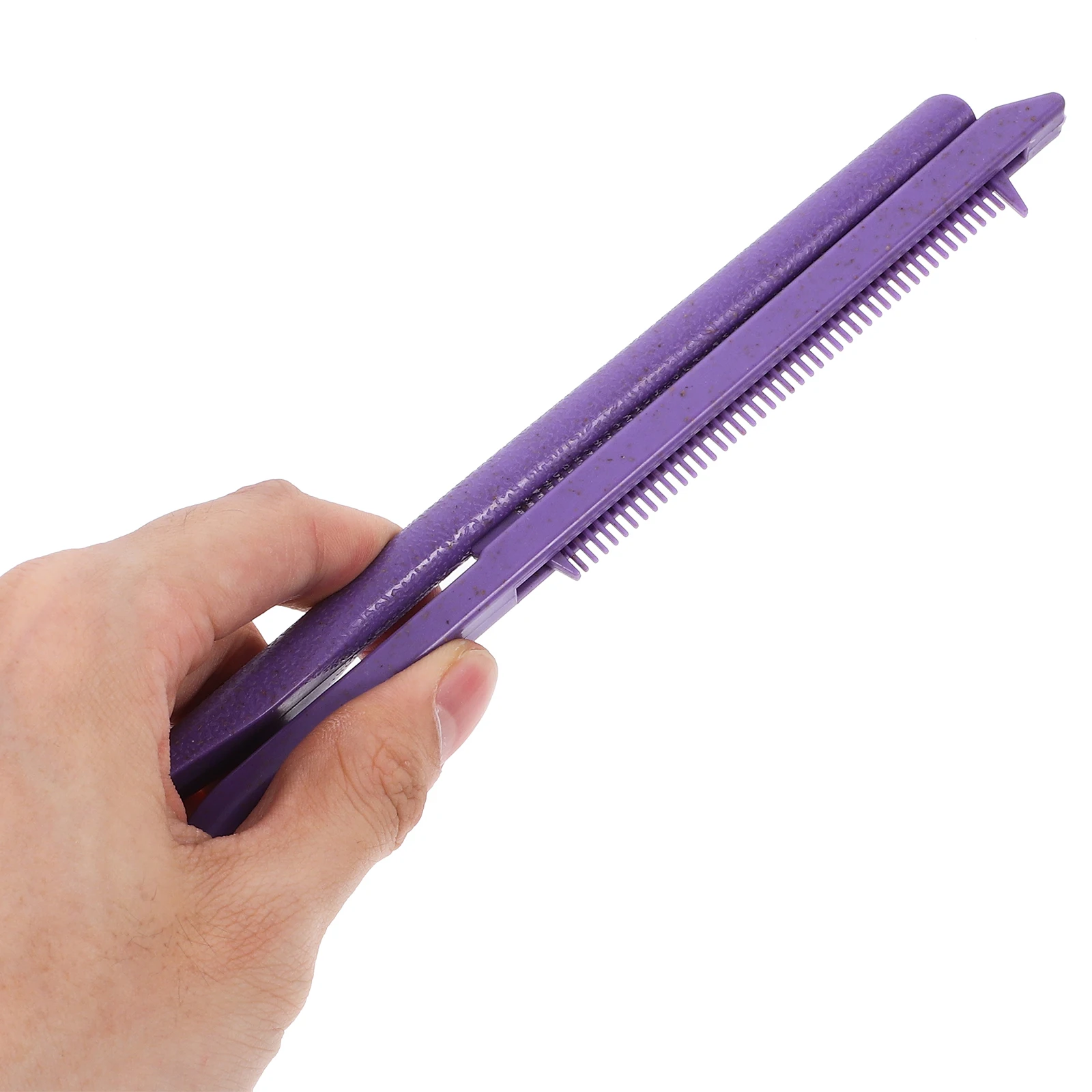 

2pcs Straightening Hair Straightener Brush V Shaped Styling Comb Fine Tooth Rail Comb Hair Parting Tool Assorted Color Travel