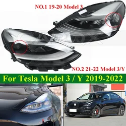 CAPQX Headlight Headlamp For Tesla Model Y Model 3 2019-2022 Front Bumper Head Light Head Lamp Front Turn Light