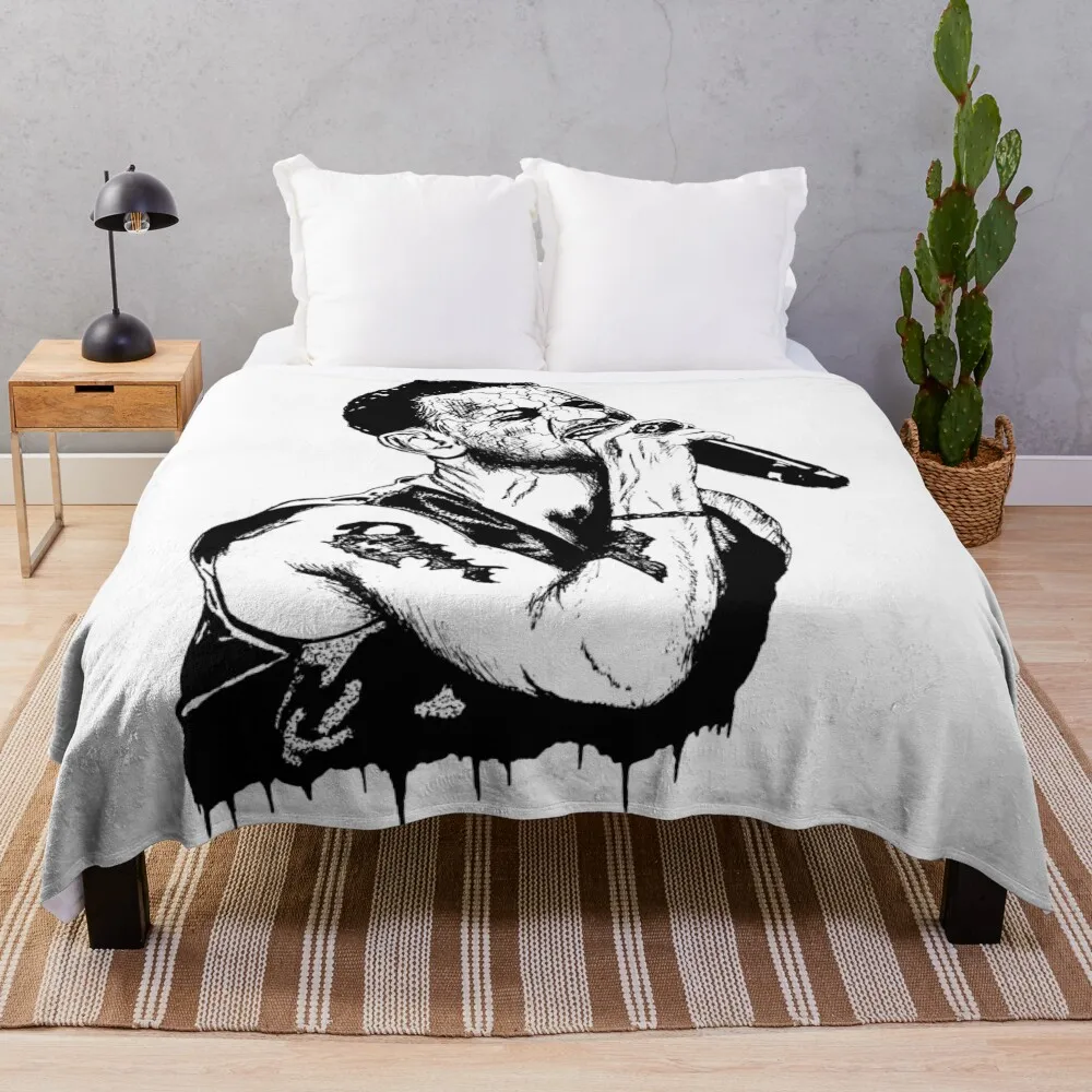 

Dave Gahan The 5th Black Portrait Pen Drawing Transparent Throw Blanket for babies Thins Tourist Summer Blankets