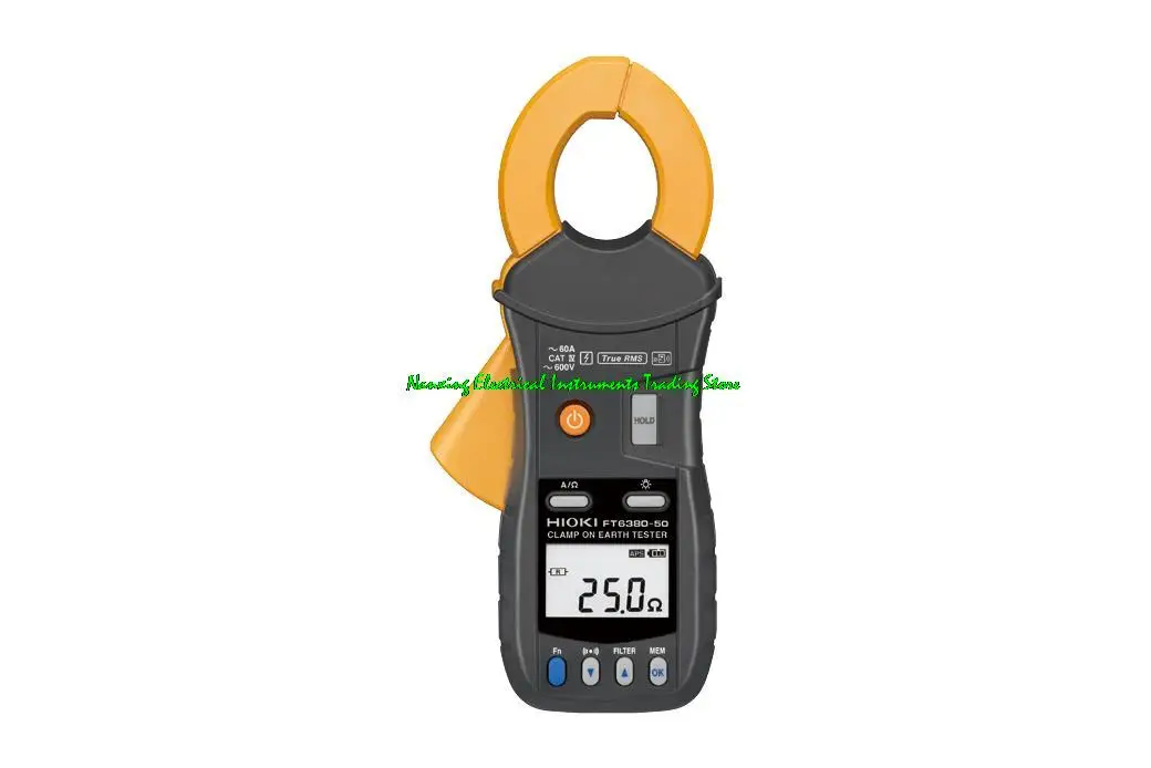 HIOKI FT6380-50 Easy Pole Clamp-On Ground Resistance Tester Super Slim Jaw 0.20-1600 Ohms can optional Z3210 Wireless Adapter