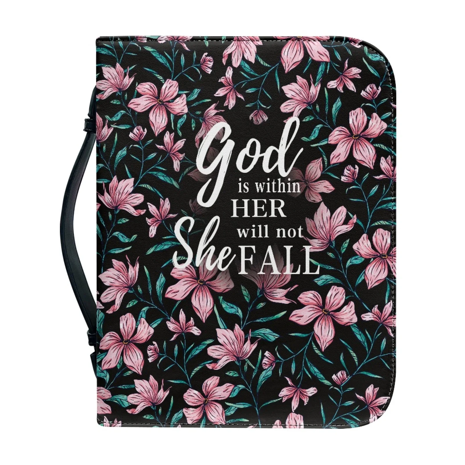 Colorful Flower Pattern Leather Bible Hymns Bible Cover Personalized Book Protective Case High Quality Bible Bags