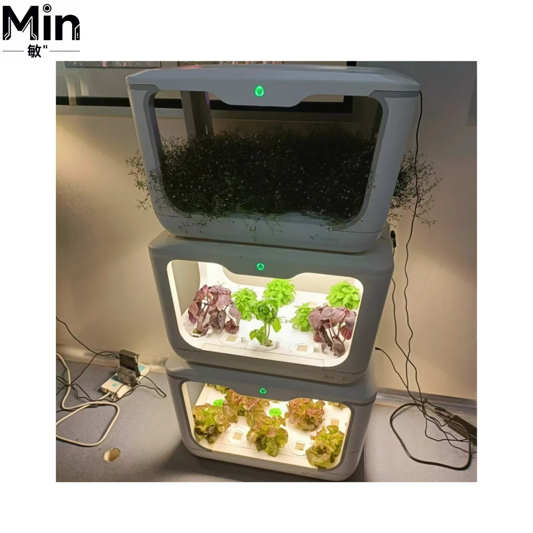Smart Home Indoor Plant Growing Machine Plastic Vegetable Led Grow Lights Box Onions Planting Cultivation Equipment