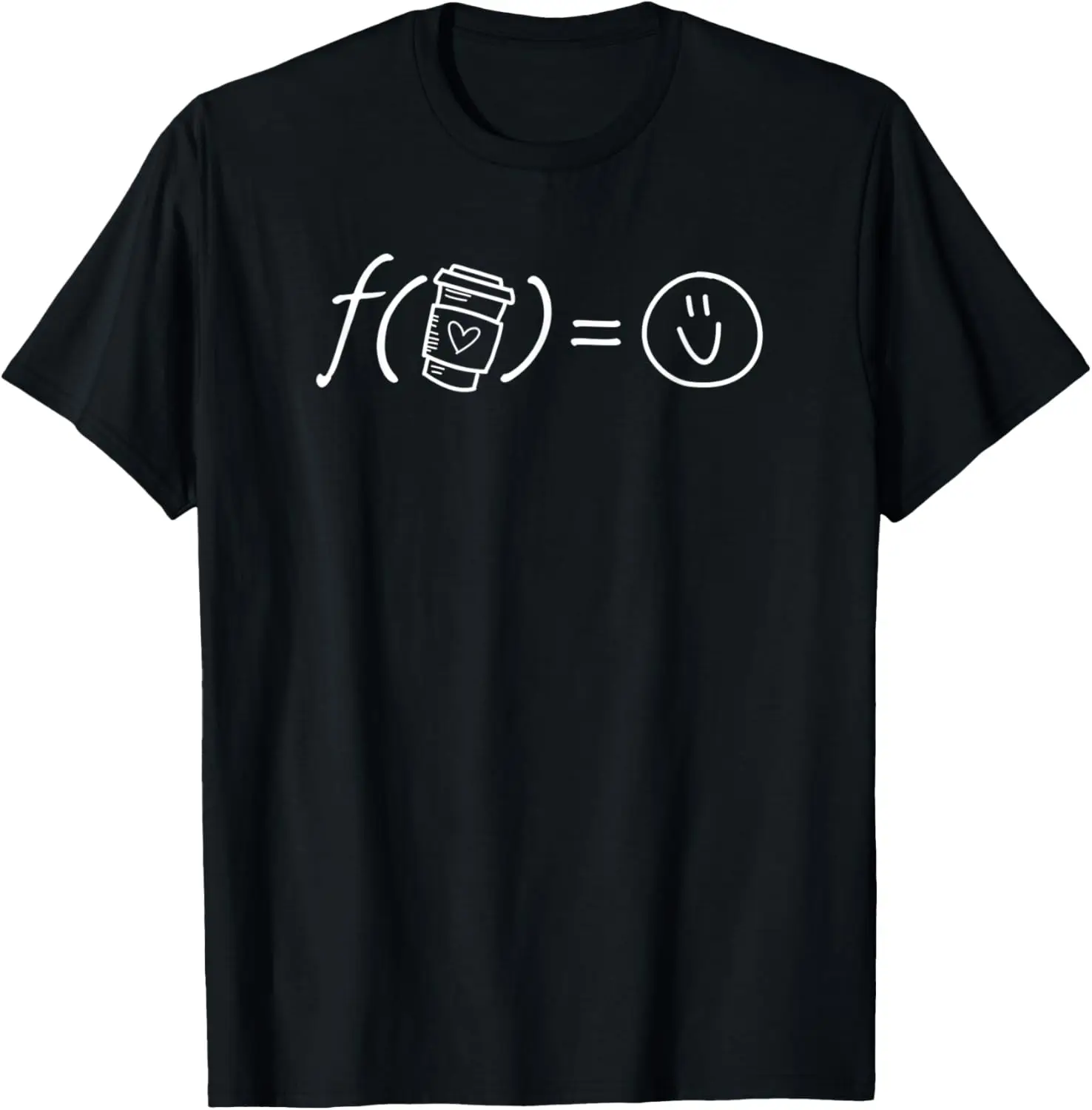 Funktion von Kaffee-niedlichen Mathe Lehrer T-Shirt