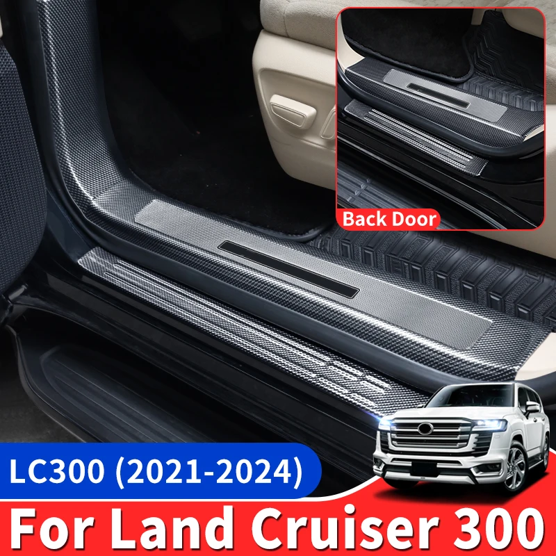 

Suitable for Toyota Land Cruiser 300 2021-2024 door pedal guard refitting LC300 threshold protective cover decoration accessorie