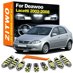 ZITWO 10Pcs LED Interior Reading Light License Plate Bulb Kit For Daewoo Lacetti 2002 2003 2004 2005 2006 2007 2008 Accessories