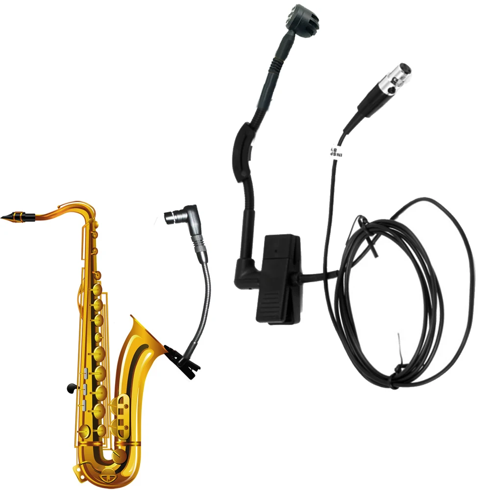 MiCWL Beta98 Cardioid Instrument Microphone for AKG Samson BeltPack mini TA3F for Music Saxophone Guitar Bass Wind Drums Piano