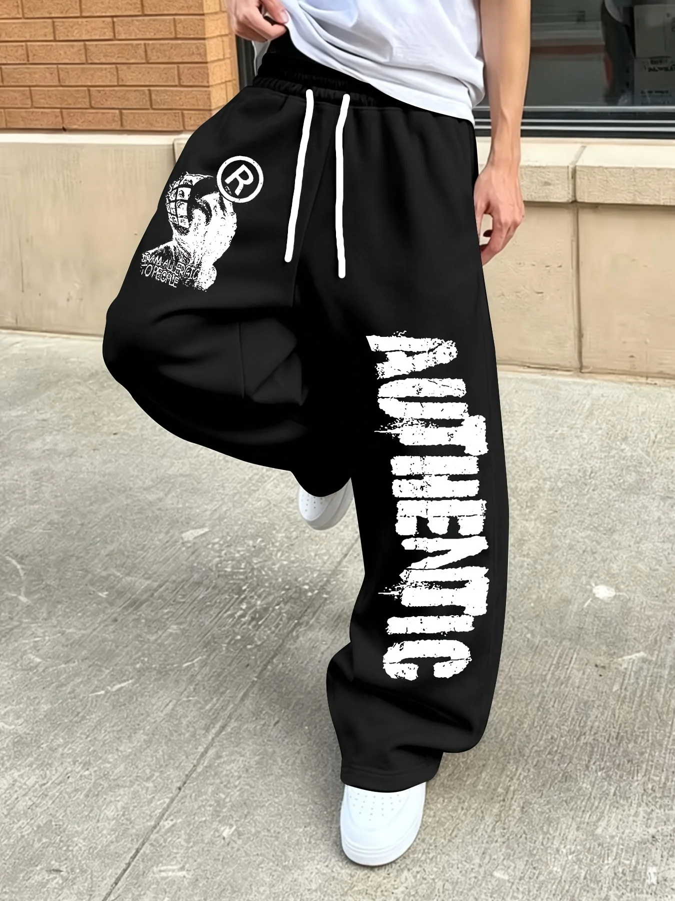 2026 2026 New Vertical Letter Portrait Graphic Sweatpants Elastic Drawstring Loose Y2K Hip Hop Streetwear Casual Long Trousers kids - Aliexpress Deal