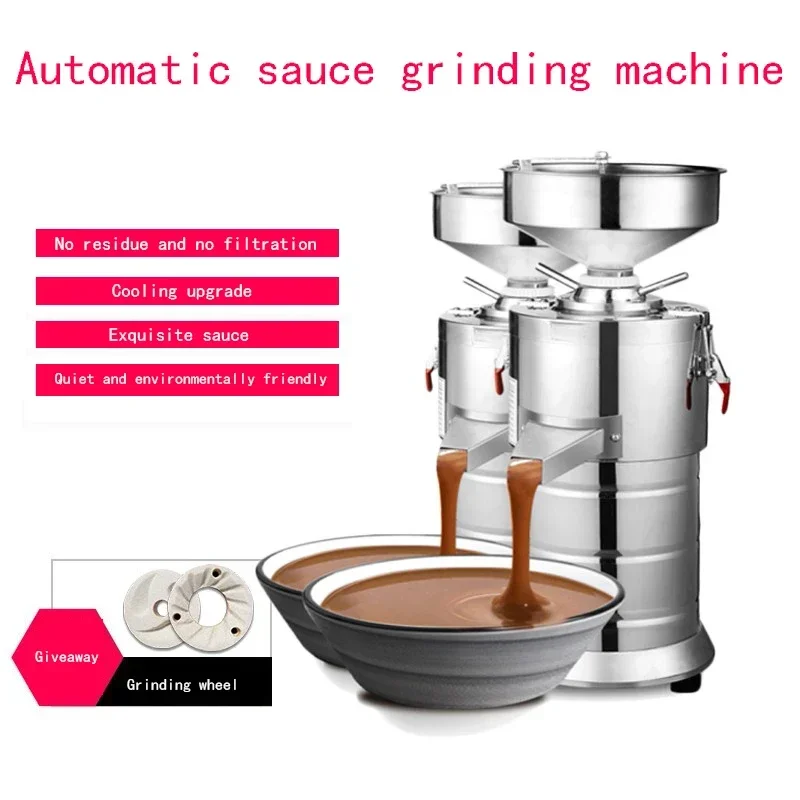 1500W 35kg/Sesame Peanut Butter Machine Tahini Machine Multifunction Commercial Home Soy Almond Nut Butter Making Machine