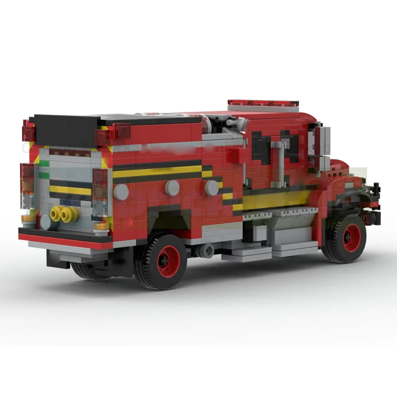 

MOC-253833 New Urban Flat-Head Rescue Truck Building Block Model 779 Parts Boys Children's Birthday Christmas New Year Toy Gift