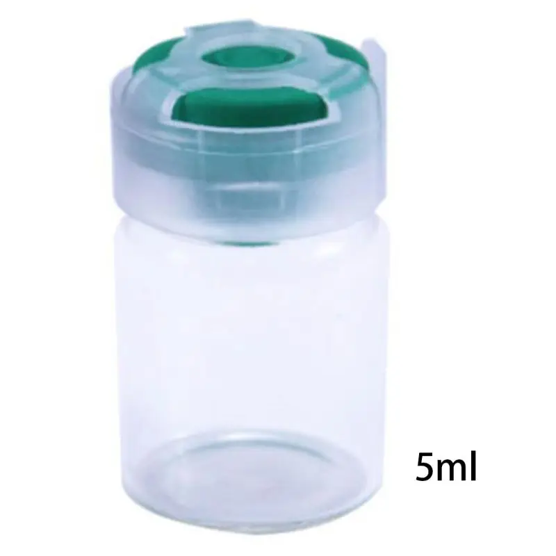 5ML Kẹo Ngọt Nắp Màu Chai Rỗng Kín Vô Trùng Serum Lọ Thủy Tinh Trong Suốt Wi Dropshipping