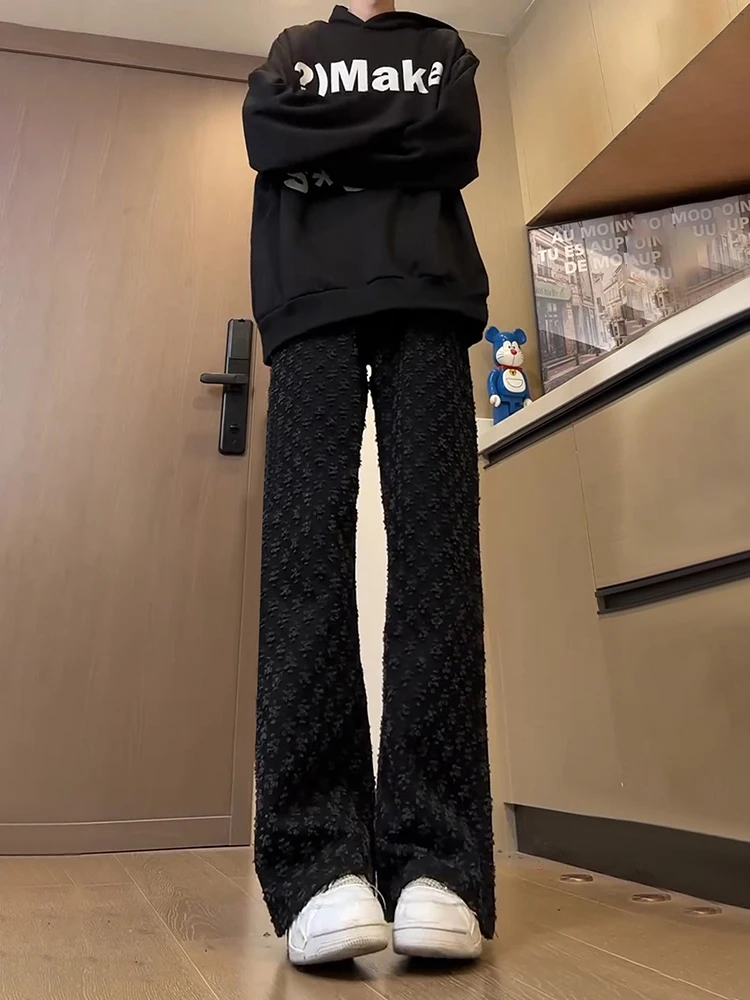 

Мужские джинсы Bla Denim: весенне-летние, американские, повседневные, свободного прямого кроя, удлиненные, с эффектом похудения, слегка расклешенные брюки