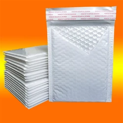 50pcs Pearlescent Film Waterproof Bubble Bag Packaging Express Bag White Foam Self Seal Pack Bag ShippingbagThickened Envelope