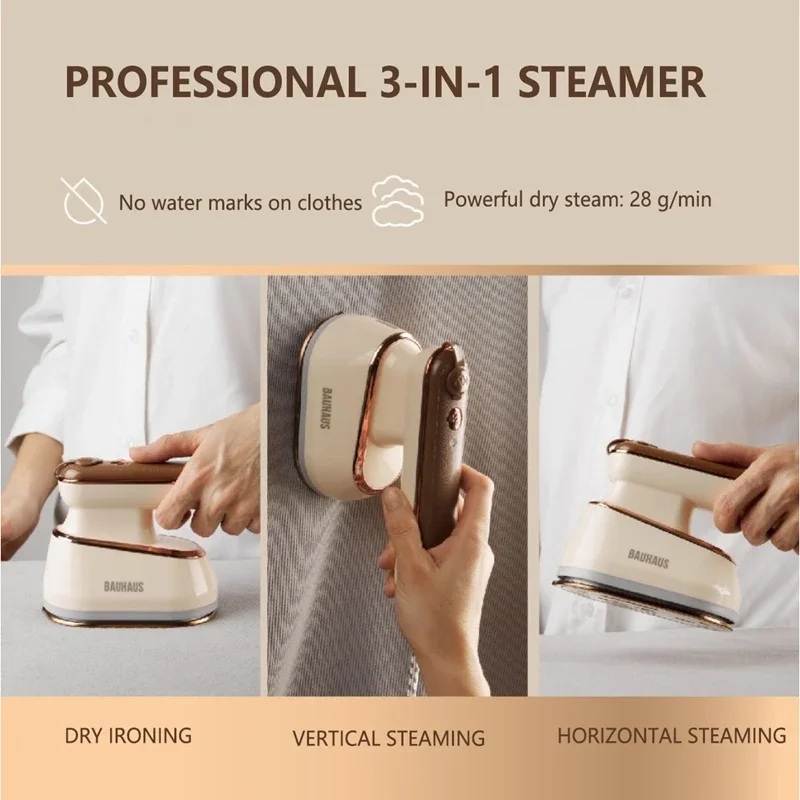 Handheld Wired Steam Iron Foldable Garment Steamer 800W Power Rapid Heating Portable Safe Steamer Electric Iron for Travel Gift image 5
