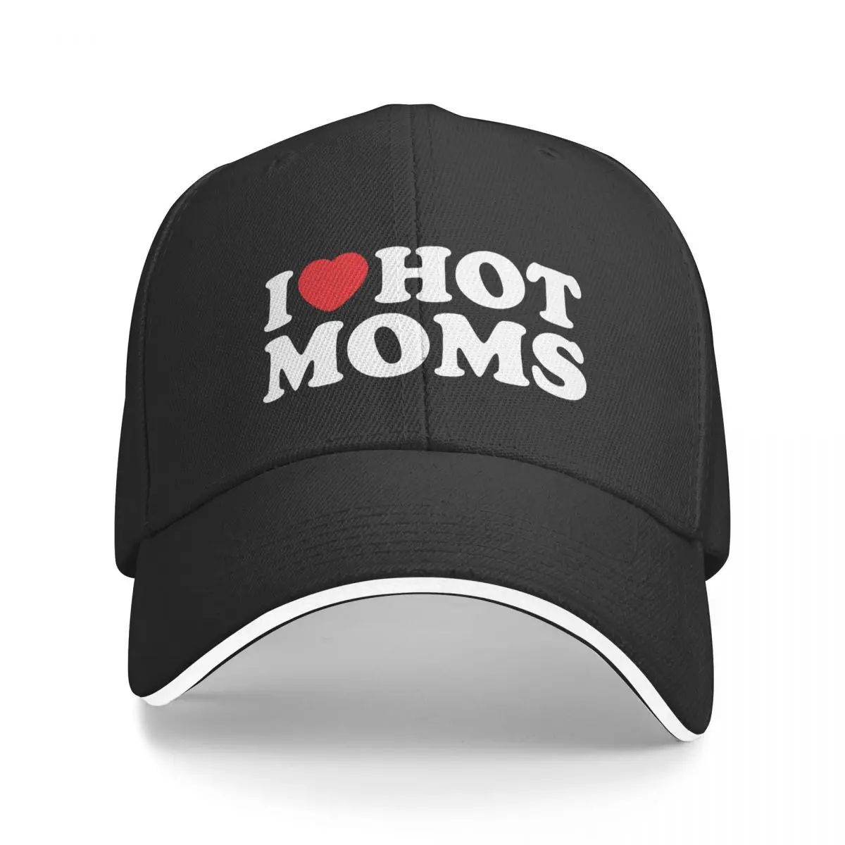 

I Love Hot Moms Baseball Cap Solid Cotton Adjustable Baseball Hat Casquette