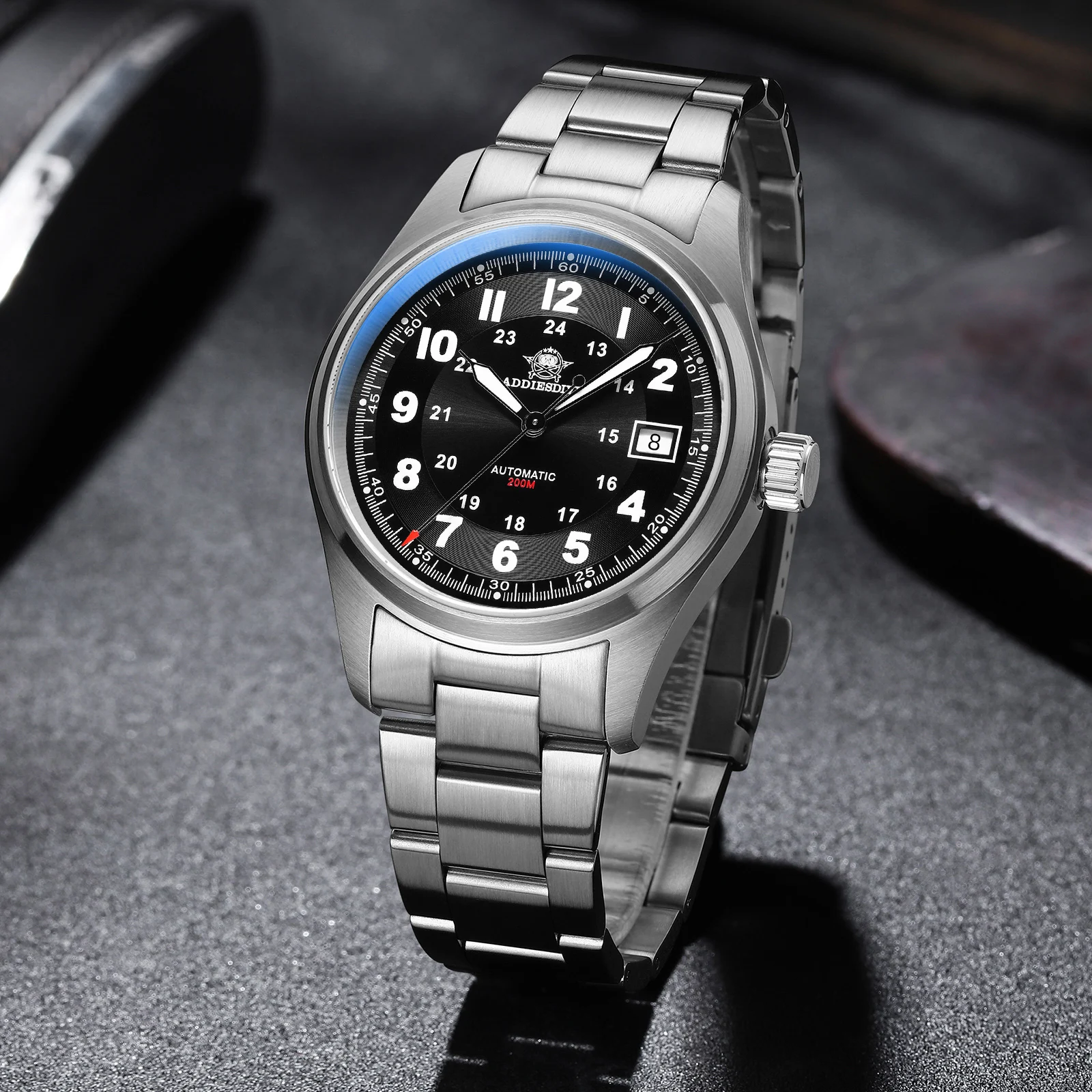 Anti Blue Light Film - ADDIESDIVE Classic Automatic Mechanical Men's Watches