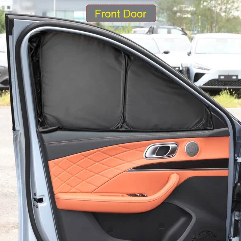 

Car Black Window Privacy Sunshade Anti-UV Heat Insulation For NETA L 2024-Present Auto Protect Cover Interior Accessory
