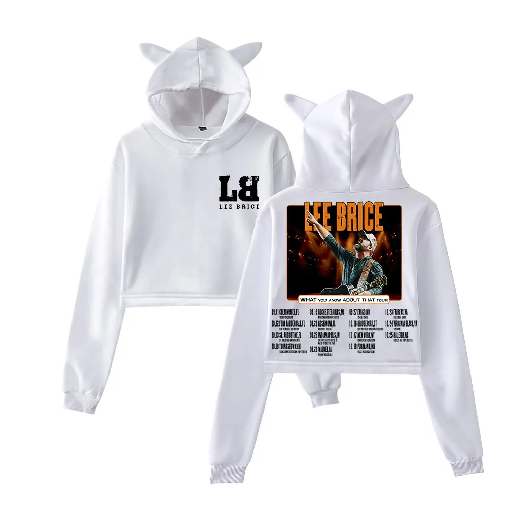 لي برايس ما ترفه عن هذا الجولة ميرش بلوفر أنيق أنثى آذان القط هوديي بلوزات طويلة الأكمام الملابس النسائية #2