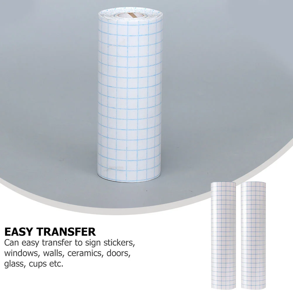 

3pcs Pvc Positioning Membrane Transfer Tape Clear Self Adhesive For Vinyl Grid Htv Diy Application Sticker Wide Bundle Reusable