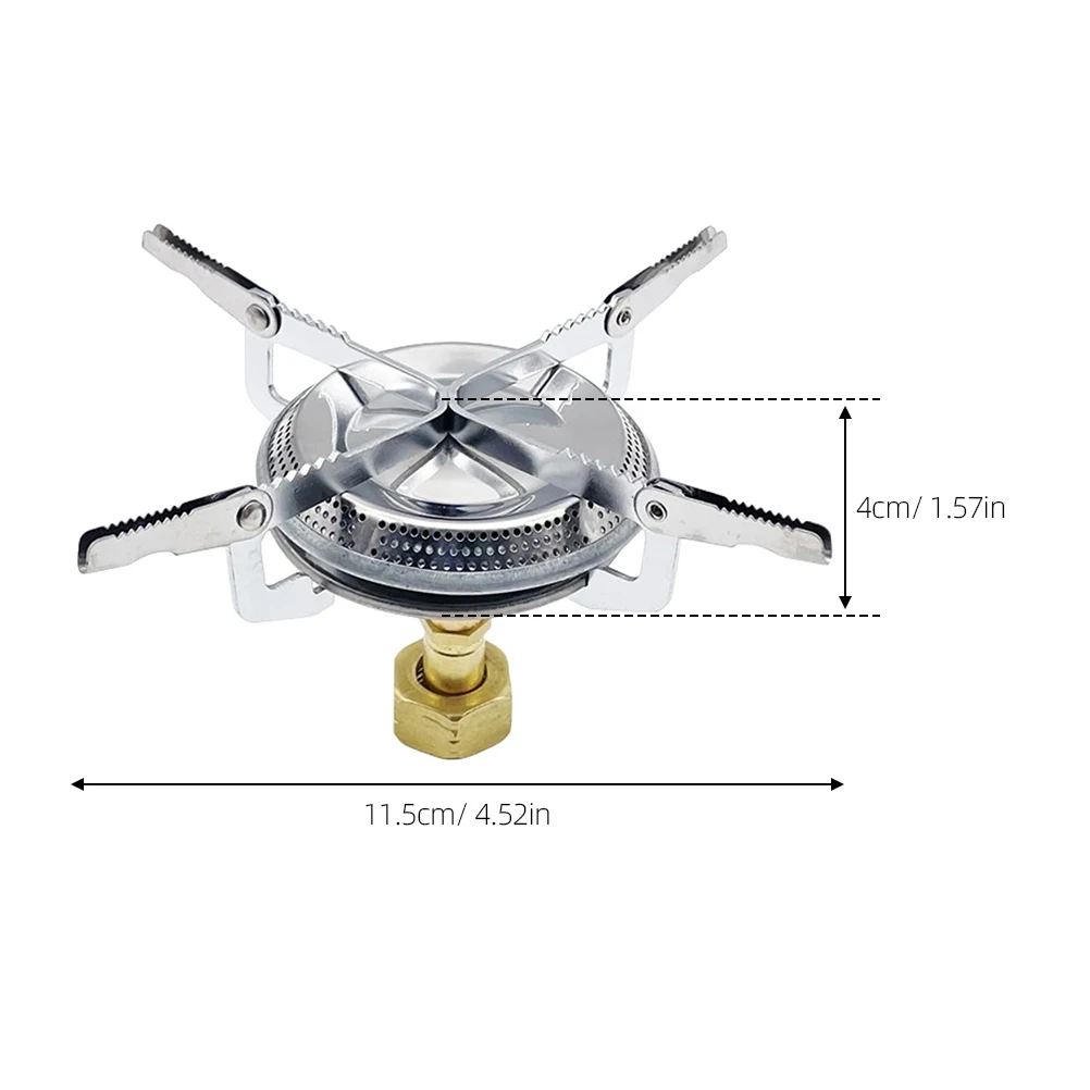 

Windproof Card Furnace Camping Stove Portable Mini Gas Outdoor Cooking Iron Tea Burner Durable Backpacking Hiking Picnic Metal