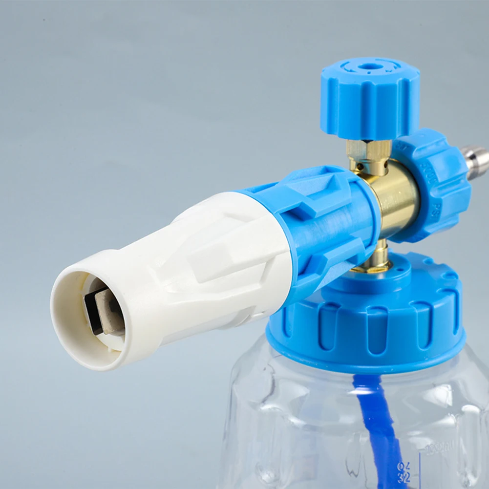 1Pc Snow Foam Lance For Car Wash 360 Degree Rotation Spray Tip Foam Spray Bottle Quick Release Foam Pump For Pressure Washer