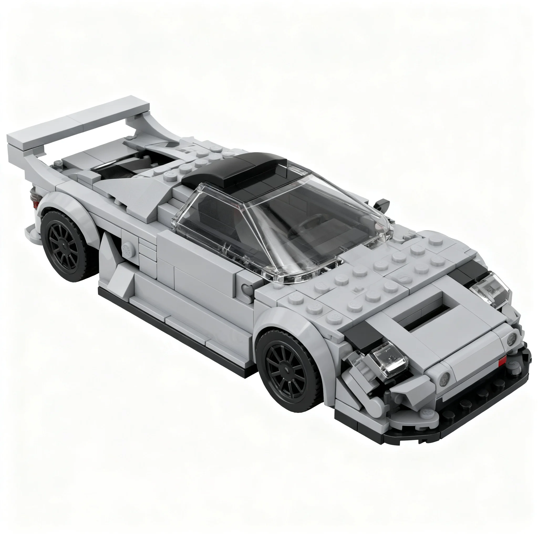 298pcs MOC City Champions Mercedesees Clk Gtr Model Building Blocks Construction Toys Christmas Gift Collection Assemble Display view 3