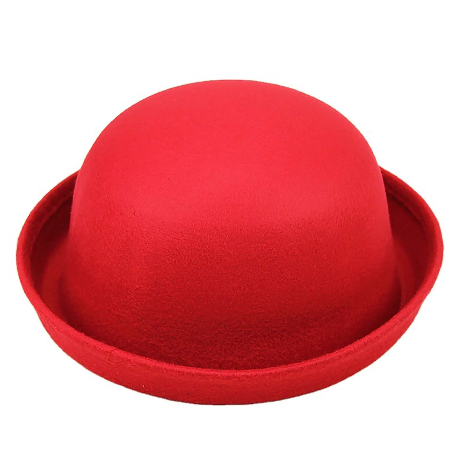 Versatile Round Top Hat, Imitation Cashmere Hat, Woolen Small Round Hat,Flanged Performance Hat,Men's Women's Winter Trendy Hat