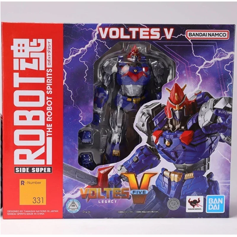 O robô espíritos 331 robô super eletromagnético volts v anime figura modelo brinquedo presente colecionável criança em estoque bandai original