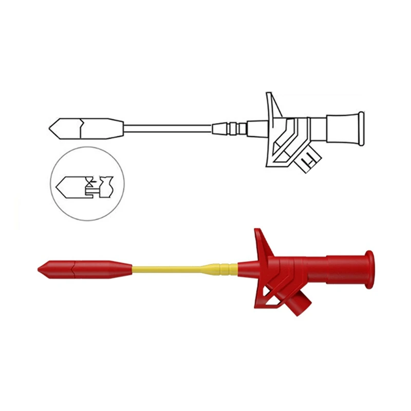 Abre-multimeter tester memimpin Kit dengan Digital tes listrik probe Set dengan buaya klip uji Hook Tweezer kawat fleksibel
