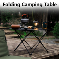 Portable Camping Table Foldable Picnic Table For Outside, Lightweight Folding Garden Table for Outdoor BBQ, With Anti-Slip Feet