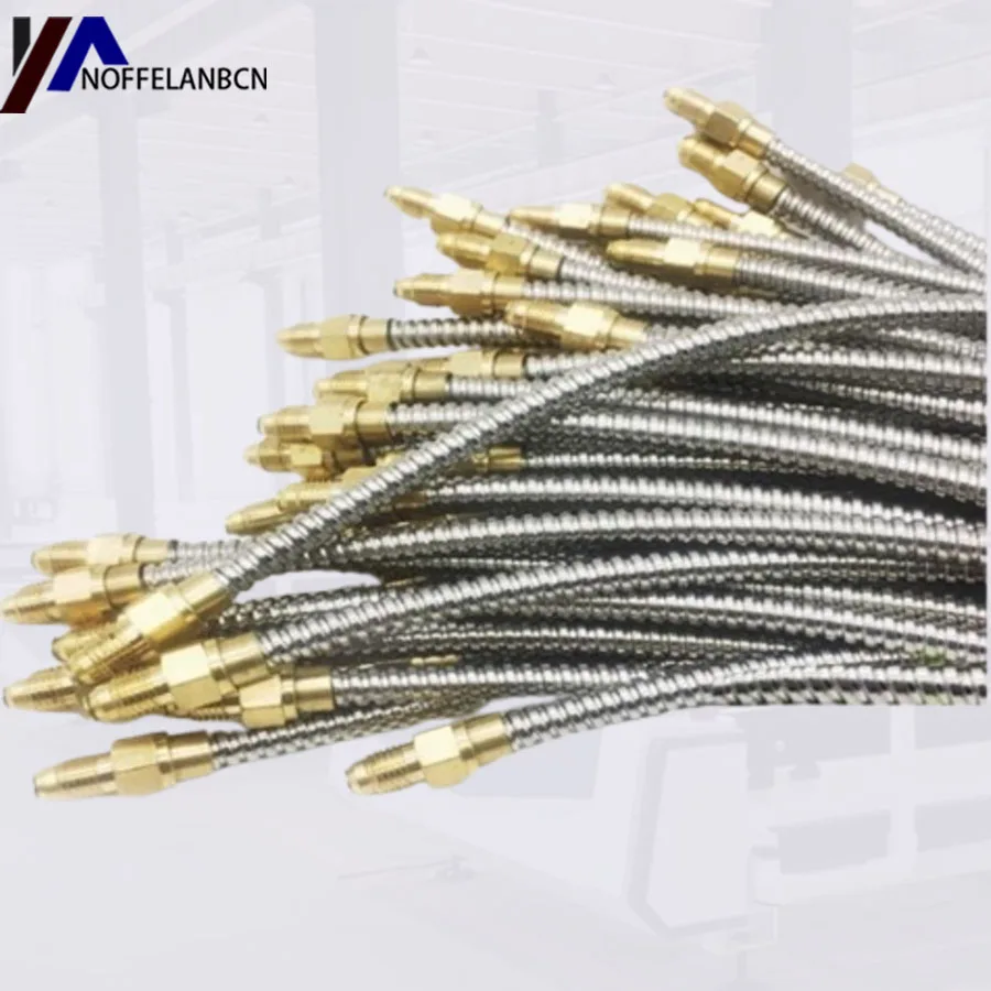 Stainless steel corrugated pipe sleeve oil pipe M4M6 CNC machine tool lubricating oil pipe CNC lathe spring guide oil pipe joint
