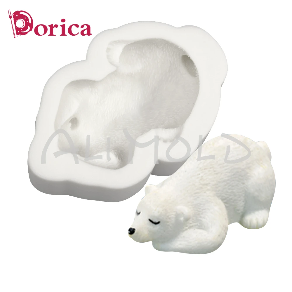 Polar Bear Silicone Mold Chocolate Candy Fondant Mould DIY Clay Resin Making Model Cake Decorating Tools Kitchen Pastry Bakeware