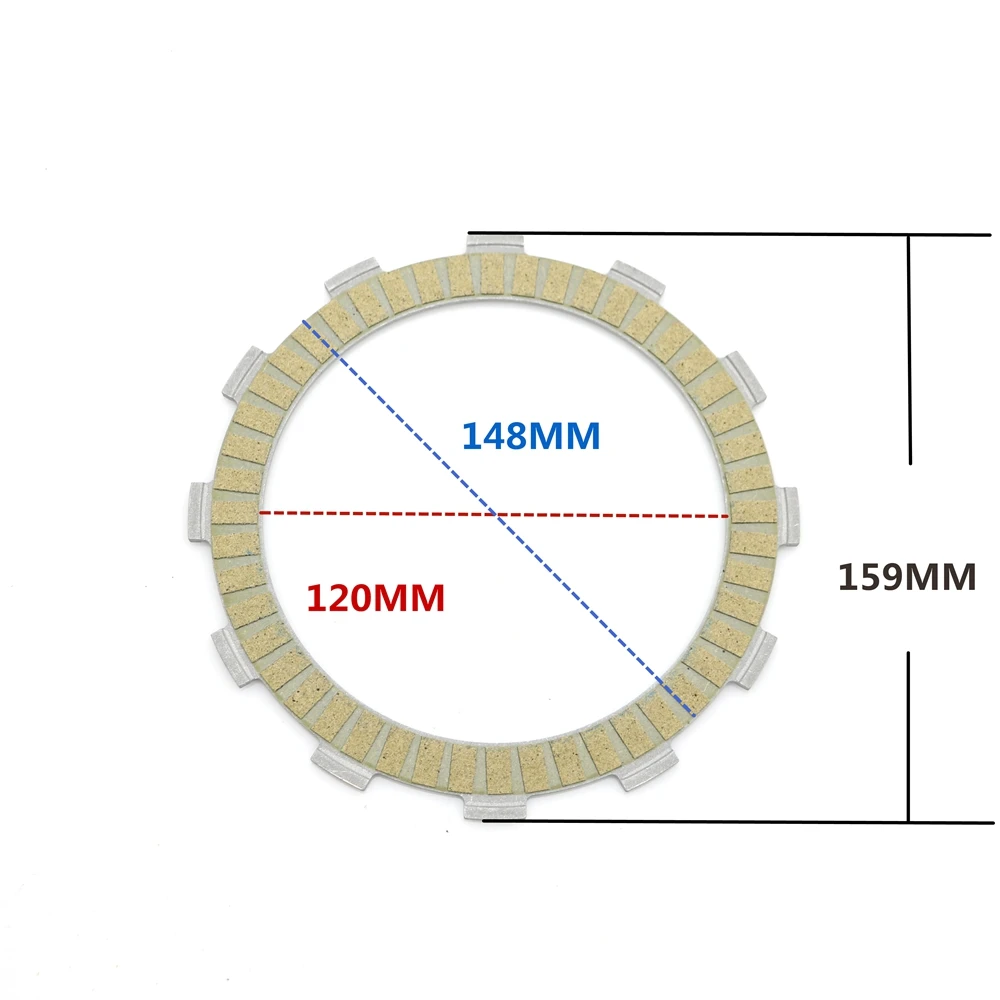 For  DR650 DR650SE SE XF650 DR750 SJ/SK DR750SJ DR750SK DR800 SL/S DR800SL DR800S Motorcycle Clutch Plate Friction Disc