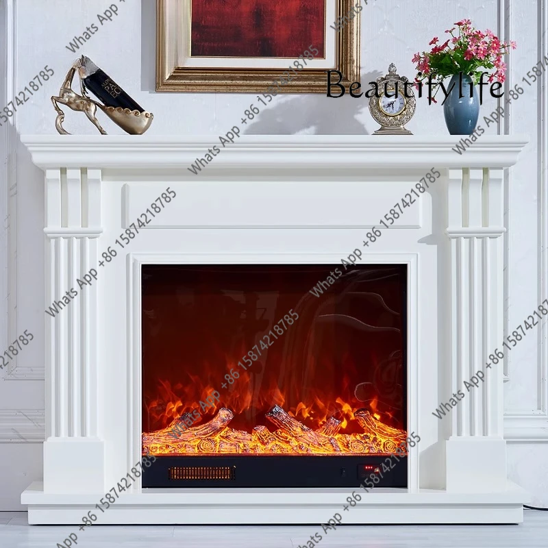 J 1.2/1 Meters European Line Fireplace American Pastoral Furniture Simulation Flame Fireplace Core Heating Designer