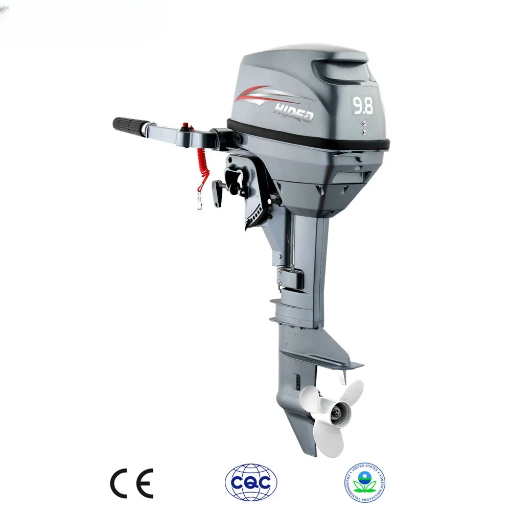 Hidea CE Approved 2 Stroke 9.8hp Outboard Engine for Sale Rear Control Short Shaft 9.8F