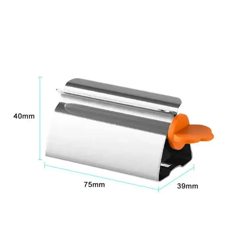 

Диспенсер для тюбиков из нержавеющей стали: просто выкручивая, выдавливайте остатки. Подходит для тюбиков с зубной пастой/средством для умывания, для хранения в ограниченном пространстве.