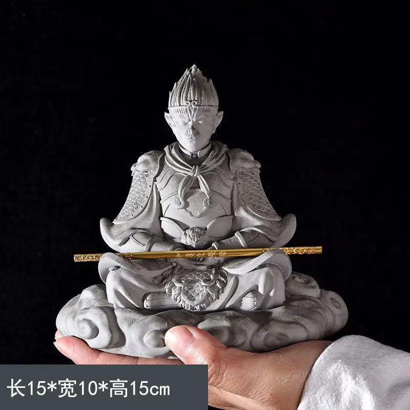 

Monkey King ornament fish tank landscaping set submerged grass tank Zen Chinese decoration creative courtyard